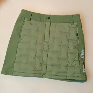 브리핑 하이브리드 다운 스커트 M 아미그린 사이즈 M