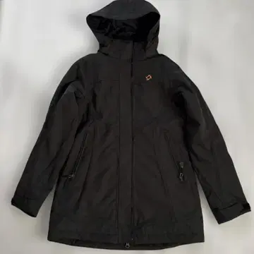 D-heritage 블랙 후드 부착 자켓 라이더 아웃도어 방한복