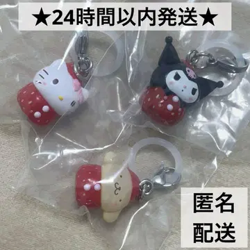 산리오 캐릭터즈 딸기 메지루시 액세서리 쿠로미 포무포무 키티