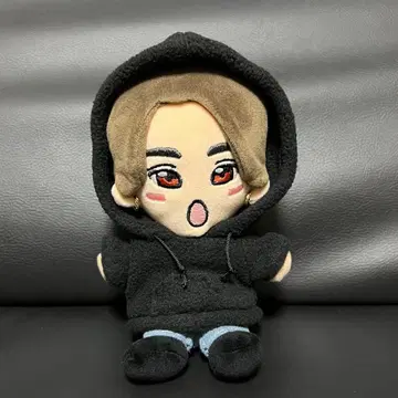 인형 옷 플리스 후드티 (블랙)