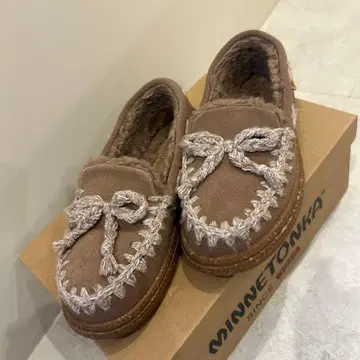 MINNETONKA 브라운 모카신 새상품급