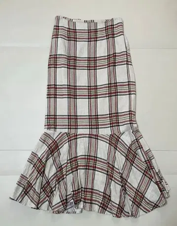 baybee 체크 무늬 롱 스커트