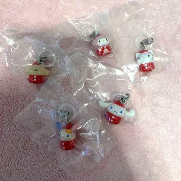 산리오 딸기 메지루시 액세서리 세미 컴플리트 5종