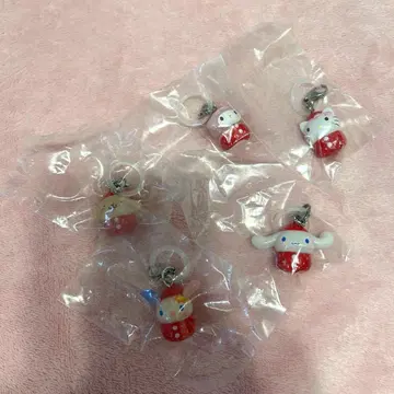 산리오 딸기 메지루시 액세서리 세미 컴플리트 5종