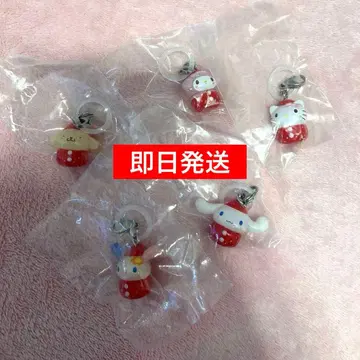 산리오 딸기 메지루시 액세서리 세미 컴플리트 5종