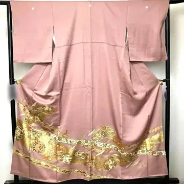 이로도메소데 골드 컬러 무늬 금 자수