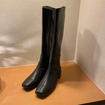 천연 가죽 부츠 깔끔한 22.5cm PARADIS COULEUR