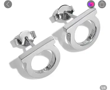 실버 스터드 귀걸이 양쪽 귀용