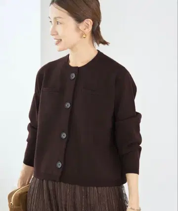 IENA 슈퍼 파인 스무스 크루 가디건