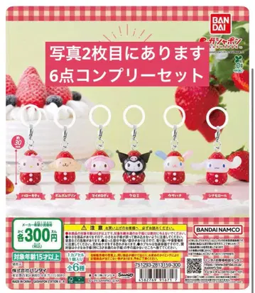 산리오 딸기 메지루시 액세서리 6점 컴플리트 세트