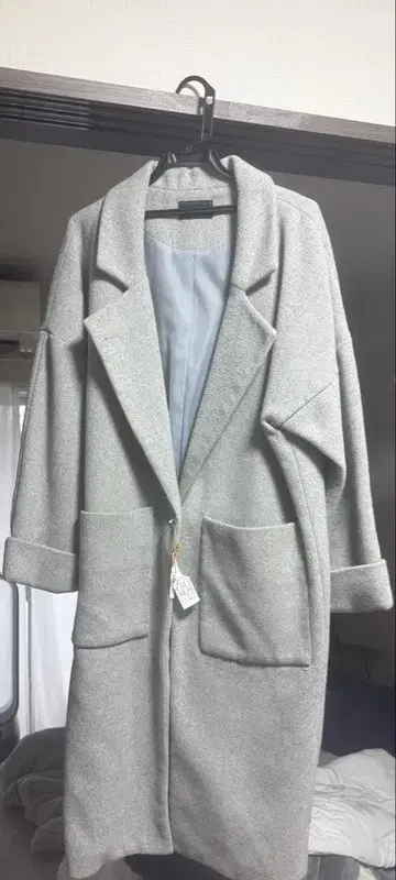 EMODA 그레이 롱 코트