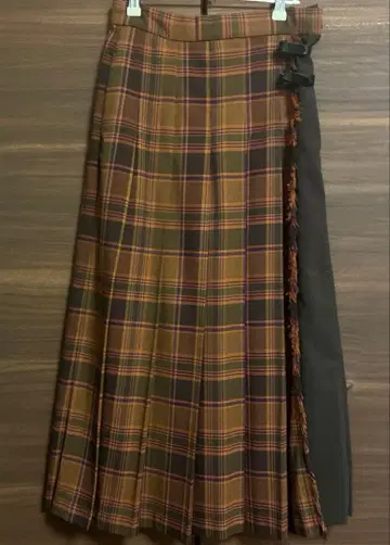 niko and - 체크 무늬 플리츠 스커트 M 사이즈