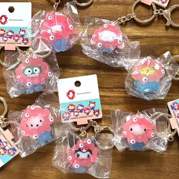 최종 가격 산리오x미야쿠미야쿠 콜라보 클리어 키링 컴플리트