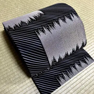 순수 실크 후리소데에도! 후쿠로 오비 [ 기하학 패턴 ]