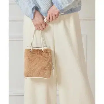 새상품 MARCO MASI 마르코 마시 2WAY 숄더 퍼 백 복조리