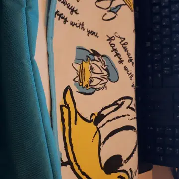 도널드 덕 프린트 백 스카이블루