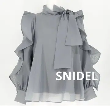 SNIDEL 오간자 블라우스
