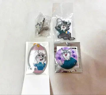 주토피아2 택 키링 복슬복슬 캔뱃지 패션 반지 파우버트