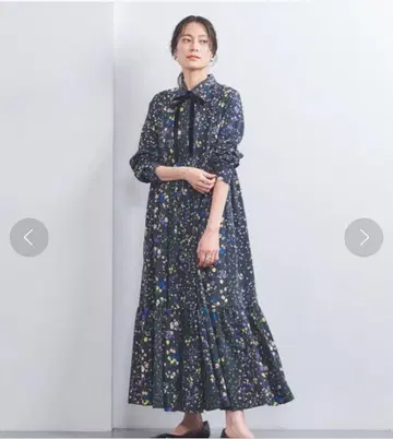 유나이티드 애로우즈 플라워 프린트 원피스 24AW 새상품급