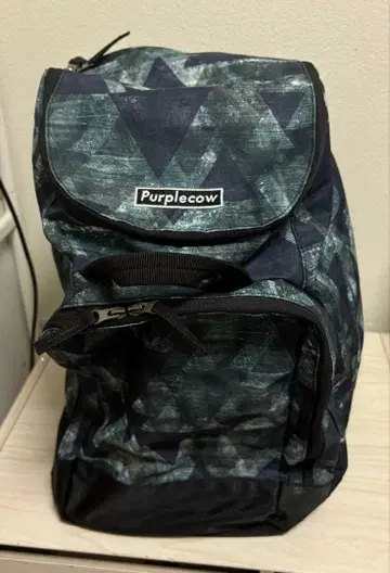 Purplecow 기하학 패턴 백팩
