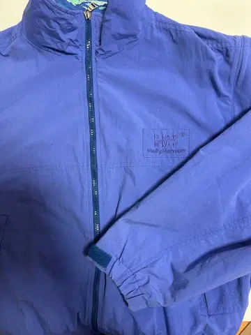 H H 헬리한센 보라색 나일론 집업 자켓