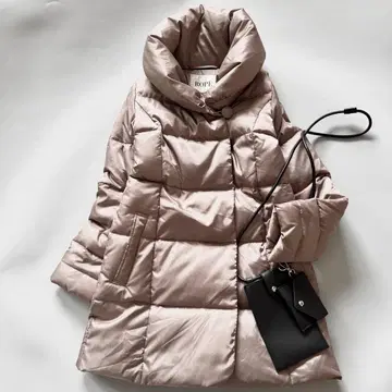 ROPE 로페 다운코트 숄카라 다운 미들 기장