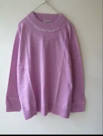 17호*비쥬 장식 멋쟁이 니트 [ 정가 16500엔 ] QUINTY 4L