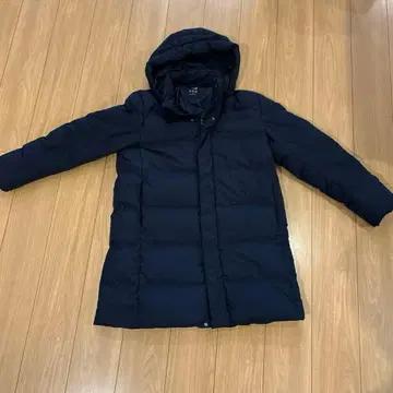 유니클로 롱 다운 코트 네이비 XL
