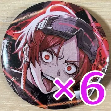 이라이스 AIM&RHYME 캔뱃지 빨간색 그룹 6개