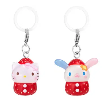 산리오 딸기 메지루시 액세서리 우사하나 키티