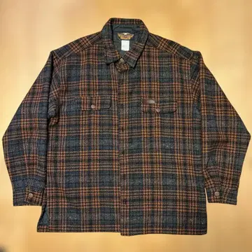 Harley-Davidson 체크 무늬 자켓 구제 의류