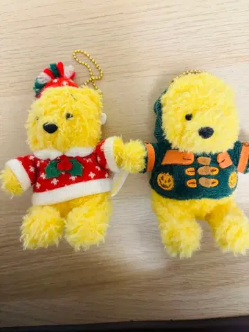 [ 덤 포함 ] 푸우 키링 2개 세트