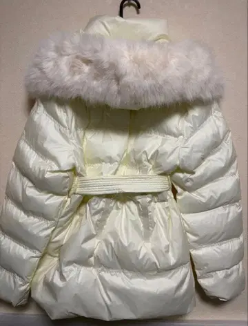 [ 새상품급 ] 여성용 마론 퍼 포함 다운 자켓 코트 화이트 한국