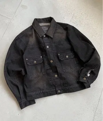 Perushu 빈티지 라이크 데님 자켓 L