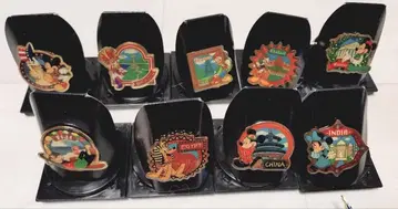 디즈니 모리나가 2001 세계 여행 컬렉션 핀 배지