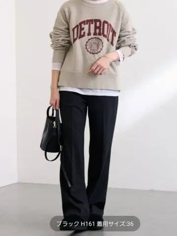 FRAMEWORK 속기모 플레어 팬츠 블랙 사이즈 36