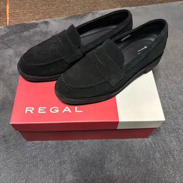 REGAL 블랙 로퍼 스웨이드