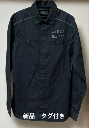 할리데이비슨 블랙 긴팔 셔츠