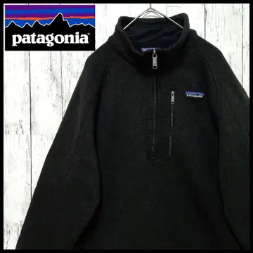 파타고니아 베터 스웨터 L 하프 지퍼 플리스 빈티지 블랙