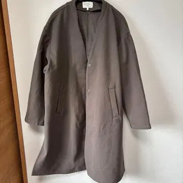 Samansa Mos2 차콜 그레이 롱 코트