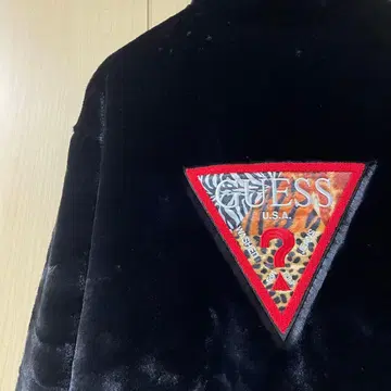 [컨디션 최상] atmos x GUESS 콜라보 퍼 자켓