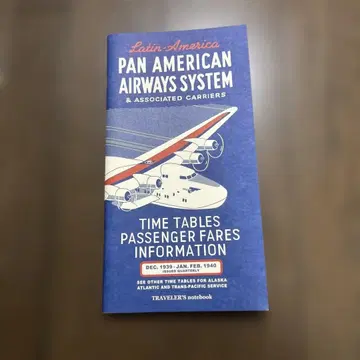 트래블러스노트 리필 팬암 윙 로고 PAA PAN AM