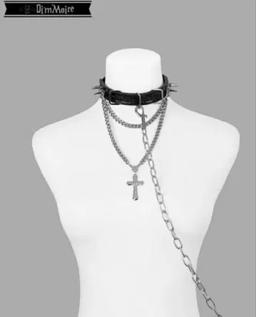 DimMoire [ 디무모아르 ] 십자가의 맹세 체인 초커/Black