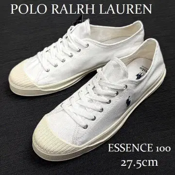 새상품 랄프 로렌 ESSENCE 100 캔버스 스니커즈 화이트 27.5