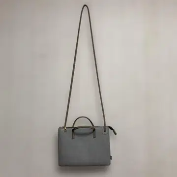 그레이 가죽풍 숄더백