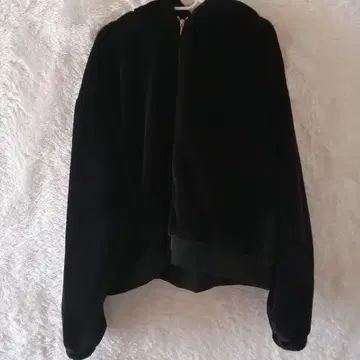 시마무라 복슬복슬 블랙 집업 자켓 4L