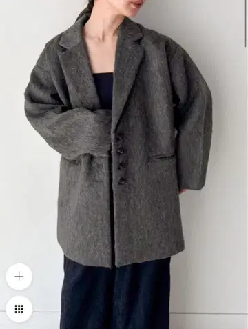 [미사용 새상품] 셀렉트모카 샤기 루즈 자켓 코트 [by SON] 그레이