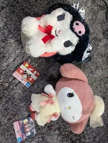 쿠로미, 마이멜로디 봉제 인형 2개 세트 산리오