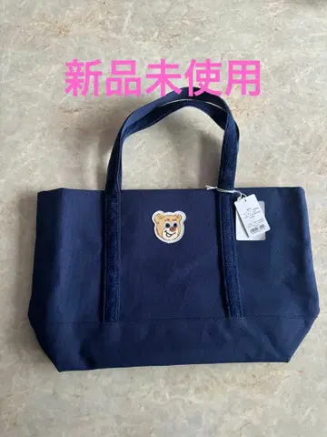 러브러리 바이 페이 올드 테디 와펜 토트백 네이비 대