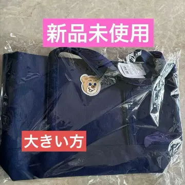 러브러리 바이 페이 올드 테디 와펜 토트백 네이비 대